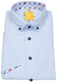 Redmond Kurzarmhemd - Modern Fit - Button Down Kragen - Oxford - hellblau - ohne OVP