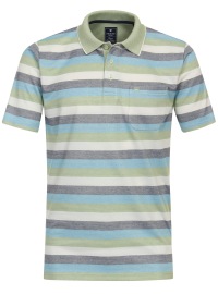 Redmond Poloshirt - Regular Fit - Streifen - grün