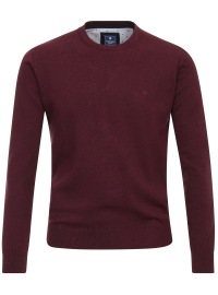 Redmond Pullover - Rundhals-Ausschnitt - bordeauxrot