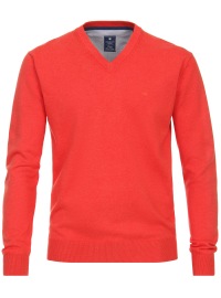 Redmond Pullover - V-Ausschnitt - rot