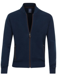 Redmond Strickjacke / Cardigan - Struktur - blau