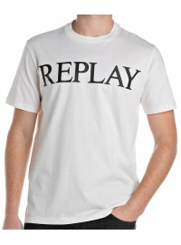 REPLAY T-Shirt - Regular Fit - Rundhals - weiß