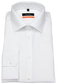 Seidensticker Shirt - Slim Fit - Kent Collar - White - Extra Long Sleeve 70cm - w/o OP