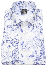 van Laack Shirt - Tailor Fit - Kent Collar - Meisterwerk - Pattern - Blue / White