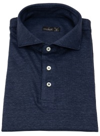 van Laack Poloshirt - Tailor Fit - Leinen - dunkelblau