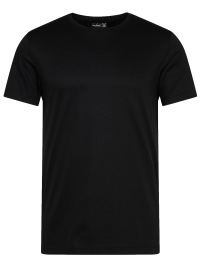 van Laack T-Shirt - Slim Fit - Round-neck - Black