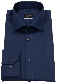 Venti Hemd - Modern Fit - Twill - dunkelblau