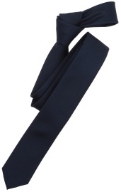 Venti Tie - Slim - Slime Breite - With Silk - Dark Blue