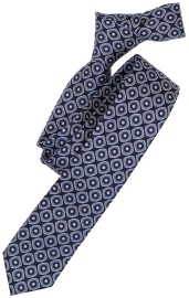 Venti Silk Tie - Pattern - Blue