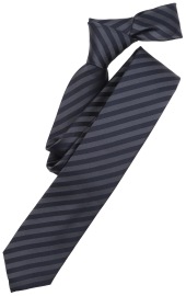 Venti Silk Tie - Striped - Dark Blue