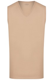 Venti Tank Top Two-pack - Modern Fit - V-neck - Caramel - w/o OP