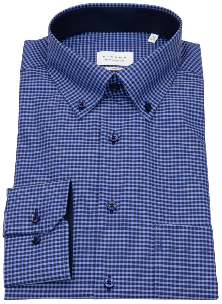 Eterna Hemd - Comfort Fit - Button Down - blau / dunkelblau - ohne OVP - 8913 E146 09 