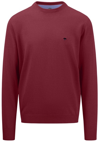 Fynch-Hatton Pullover - Casual Fit - Rundhals-Ausschnitt - dunkelrot - 1414210 303 