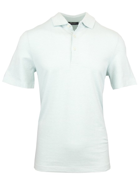 MAERZ Muenchen Poloshirt - Regular Fit - mit Leinen - türkis - 661001 217 