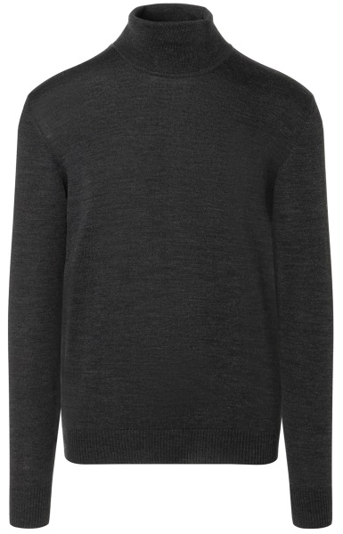 MAERZ Muenchen Pullover - Classic Fit - Rollkragen - Merinowolle - anthrazit - 490600 591 