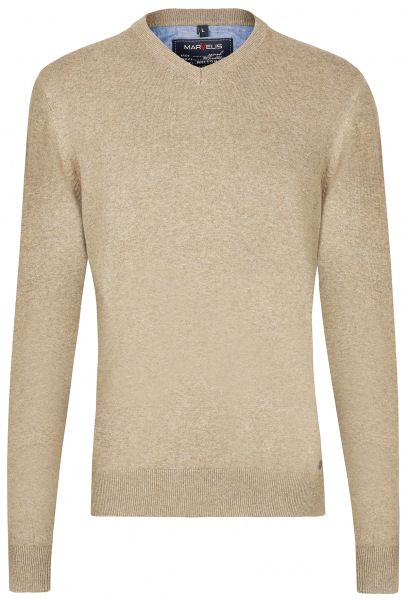 Marvelis Pullover - V-Ausschnitt - helles beige - 1990 10 04 