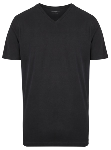 Marvelis T-Shirt Doppelpack - Modern Fit - V-Ausschnitt - schwarz - ohne OVP - 2817 00 68 