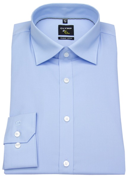 OLYMP Hemd - No. Six Super Slim - Under Button Down - hellblau - ohne OVP - 0436 64 10 