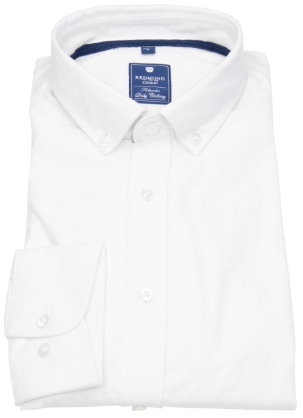 Redmond Hemd - Comfort Fit - Button Down Kragen - Oxford - weiß - ohne OVP - 231500111 0 