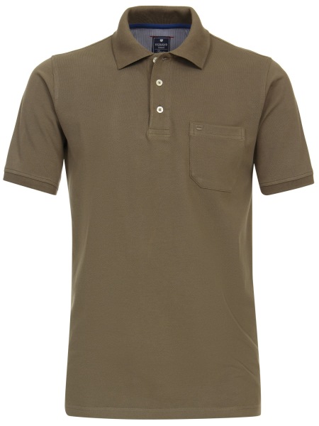 Redmond Poloshirt - Casual Fit - Pique - olivgrün - ohne OVP - 900 613 