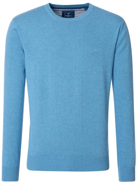 Redmond Pullover - Rundhals-Ausschnitt - hellblau - 500 123 