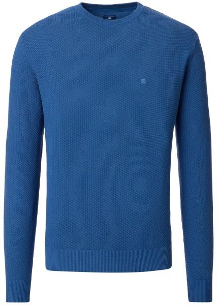 Redmond Pullover - Rundhals-Ausschnitt - Struktur - blau - 251800600 120 