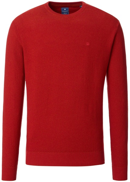 Redmond Pullover - Rundhals-Ausschnitt - Struktur - rot - 251800600 500 