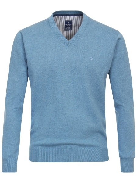 Redmond Pullover - V-Ausschnitt - hellblau - 600 123 