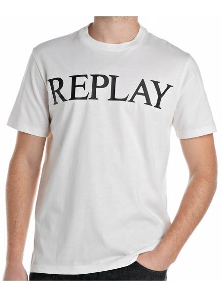 REPLAY T-Shirt - Regular Fit - Rundhals - weiß - M3099.000.2660 011 