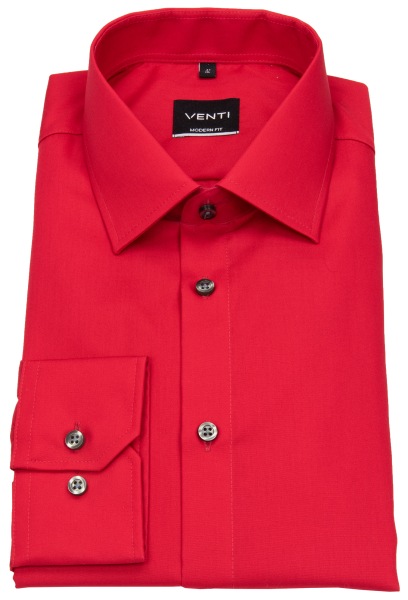 Venti Hemd - Modern Fit - Kentkragen - rot - ohne OVP - 001480 408 