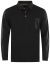 Thumbnail 1- Hajo Poloshirt - Regular Fit - Langarm - Softknit - schwarz