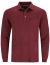 Thumbnail 1- Hajo Poloshirt - Regular Fit - Langarm - Softknit - weinrot