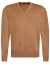 Thumbnail 1- MAERZ Muenchen Pullover - Classic Fit - V-Ausschnitt - Merinowolle - hellbraun