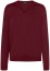 Thumbnail 1- MAERZ Muenchen Pullover - Classic Fit - V-Ausschnitt - Merinowolle - weinrot