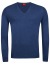 Thumbnail 1- OLYMP Pullover - Regular Fit - V-Ausschnitt - Merinowolle mit Seide - blau