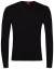 Thumbnail 1- OLYMP Pullover - Regular Fit - V-Ausschnitt - Merinowolle mit Seide - schwarz